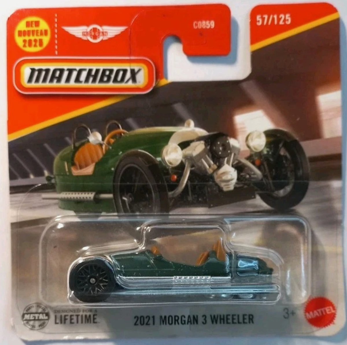 Photo of Matchbox 2025 2021 Morgan 3 Wheeler – Main view